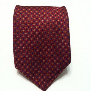 ROBERT TALBOTT MEN'S NEW DARK RED SILK TIE  WIDTH: 3 3/4"